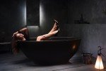 Karolina Black Stone Bathtub 1200 1800